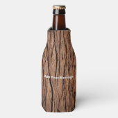 Houten Textuur Flessenkoeler Flesjeskoeler (Fles Voorkant)