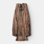 Houten Textuur Flessenkoeler Flesjeskoeler (Achterkant)