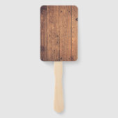Houten textuur handwaaier (Achterkant)