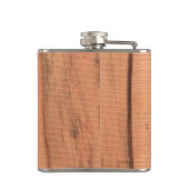 Houten textuur heupfles (Achterkant)