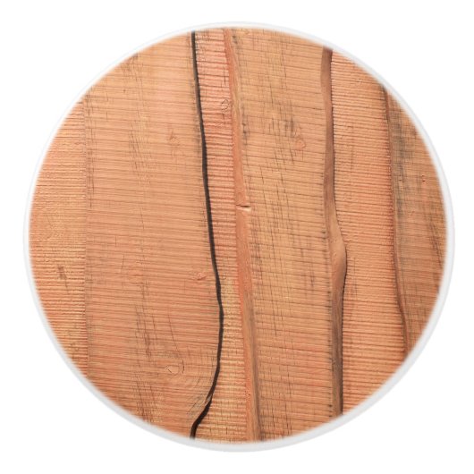 Houten textuur keramische knop (Voorkant)
