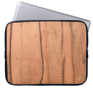 Houten textuur laptop sleeve