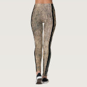 Houten textuur leggings (Achterkant)