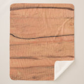 Houten textuur sherpa deken (Voorkant)