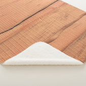 Houten textuur sherpa deken (3/4)