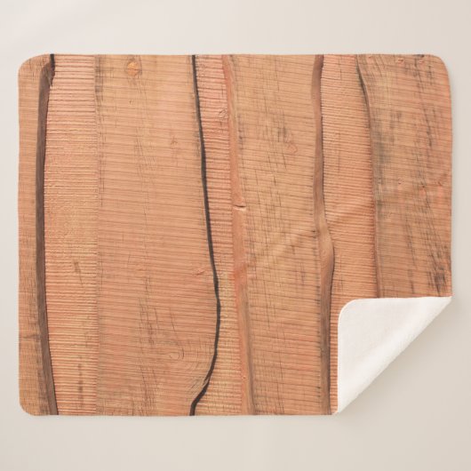 Houten textuur sherpa deken (Voorkant (horizontaal))