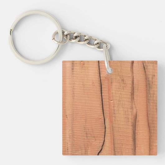 Houten textuur sleutelhanger (voorkant)