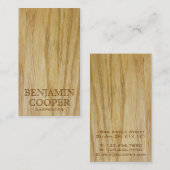 Houten textuur - Stijl E Visitekaartje (Voorkant / Achterkant)