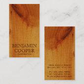 Houten textuur - Stijl F Visitekaartje (Voorkant / Achterkant)