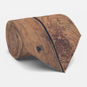 Houten textuur stropdas (Opgerold)