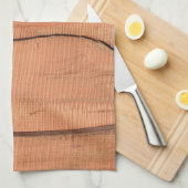 Houten textuur theedoek (Quarter Fold)