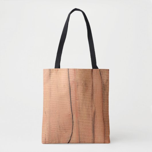 Houten textuur tote bag (Voorkant)