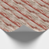  houten textuur USA vlag patriottisch juli 4 Cadeaupapier (Hoek)