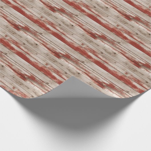  houten textuur USA vlag patriottisch juli 4 Cadeaupapier (Hoek)