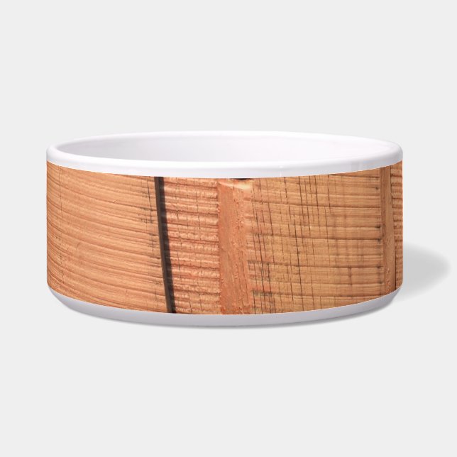 Houten textuur voerbakje (Voorkant)