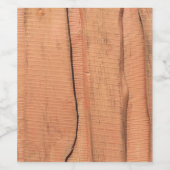 Houten textuur wijn etiket (Enkel label)