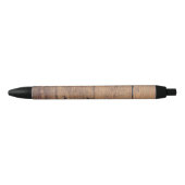 Houten textuur zwarte inkt pen (Voorkant)