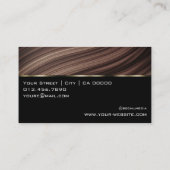 Houten Textuurraad Golvende Houten Korrel Logo Visitekaartje (Achterkant)