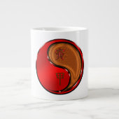 Houten Tijger Grote Koffiekop (Voorkant)