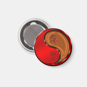 Houten Tijger Magneet (Voorkant / Achterkant)