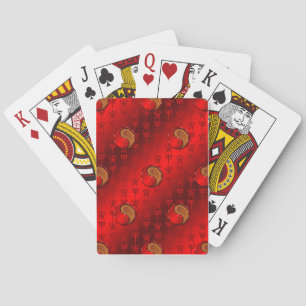 Houten Tijger Pokerkaarten