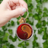 Houten Tijger Sleutelhanger (Hand)