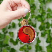 Houten Tijger Sleutelhanger (Hand)