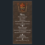 Houten Tiki Mask  Retro ALOHA Hawaiian Menu<br><div class="desc">Houten Tiki Mask  Retro ALOHA Hawaiian Menu Kaart.</div>