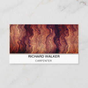 Houten timmerman Elegant QR Code Hout Werken Visitekaartje