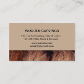 Houten timmerwerk Handyman constructie gereedschap Visitekaartje (Achterkant)