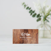 Houten timmerwerk Handyman constructie gereedschap Visitekaartje (Staand voorkant)