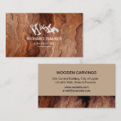 Houten timmerwerk Handyman constructie gereedschap Visitekaartje (Voorkant / Achterkant)