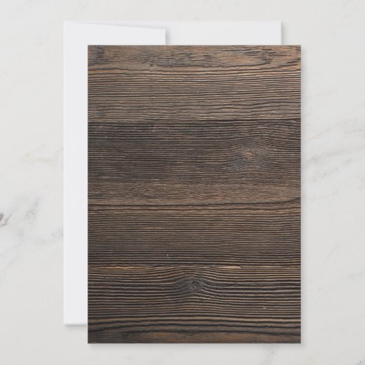 Houten Tractor Verjaardag uitnodiging (Achterkant)