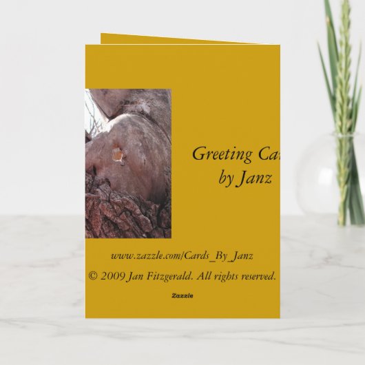 Houten tranen kaart (Achterkant)