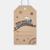 Houten Trein Cadeaulabel (Achterkant)
