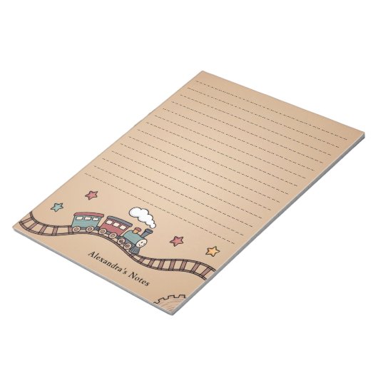 houten trein notitieblok (Schuin)