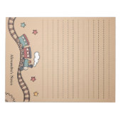 houten trein notitieblok (Voorkant)