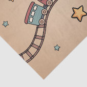 houten trein tissuepapier (Detail)