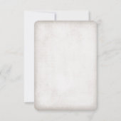 Houten Trouwdetailskaart met Beer in Landelijke St RSVP Kaartje (Achterkant)