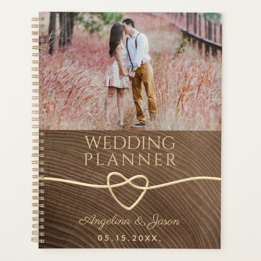 Houten Trouwfoto Planner (Voorkant)