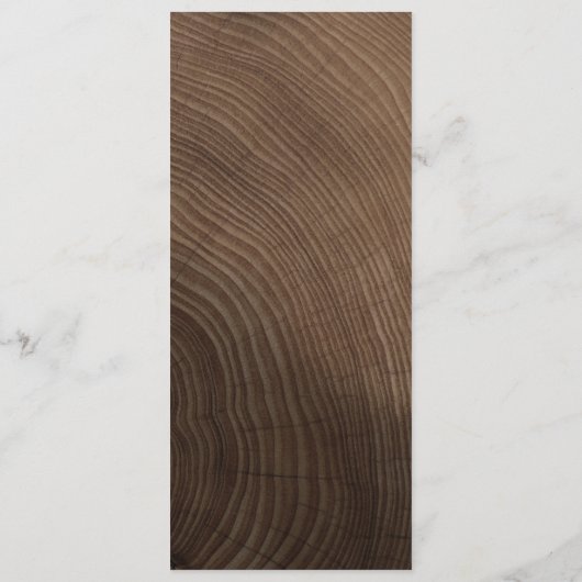 Houten Trouwmenu Menu (Achterkant)