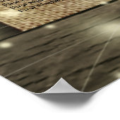 Houten trouwstoelindeling met hoefijzeren Hortensi Poster (Hoek)