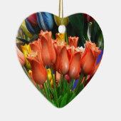 Houten tulpen uit Amsterdam Keramisch Ornament (Rechts)