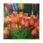 Houten tulpen uit Amsterdam Tegeltje (Voorkant)