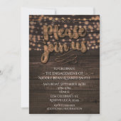 Houten Type Landelijke Country Verjaardagsfeest Kaart (Voorkant)