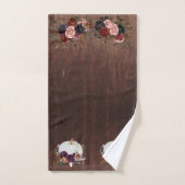 Houten uitzicht Herfst Witte Pompoen Rustiek Bad Handdoek (Handdoek)