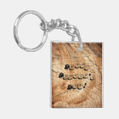 Houten vaders dag sleutelhanger (Voorkant Links)