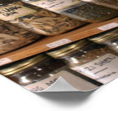 Houten van kruidpotten poster (Hoek)