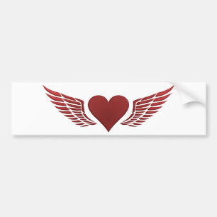Houten van liefdesbumpersticker, pas aan bumpersticker