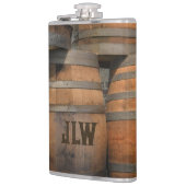 Houten Vaten Vaten Monogrammed Fotografisch Heupfles (Links)